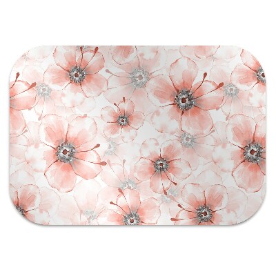 Chair mat orange flowers