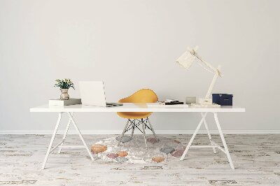 Desk chair mat Balloons and houses