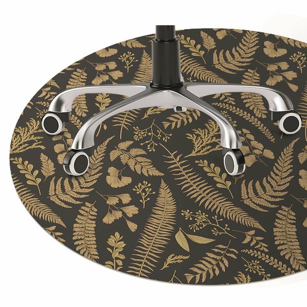 Office chair floor protector golden ferns