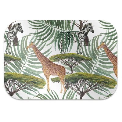 Office chair mat Animals savanna