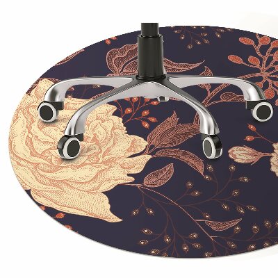 Chair mat floor panels protector Rose of roan-tree