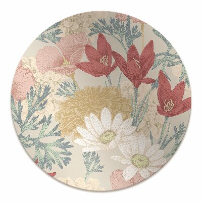 Office chair mat Spring flowers