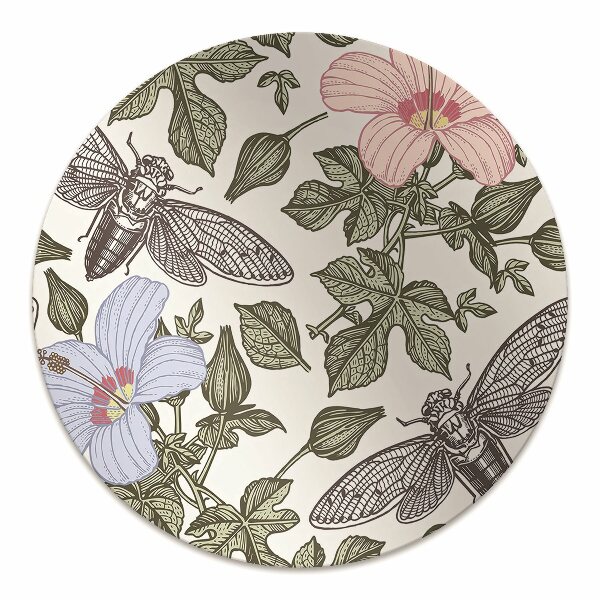Computer chair mat Butterflies among the flowers