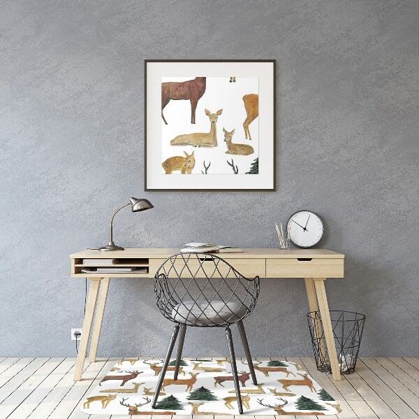 Office chair mat deer