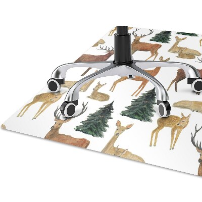 Office chair mat deer