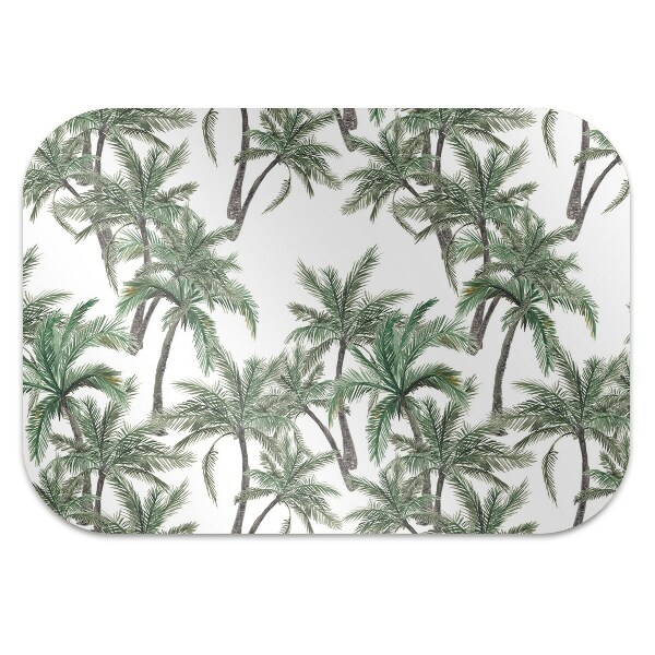 Chair mat floor panels protector tropical palm trees