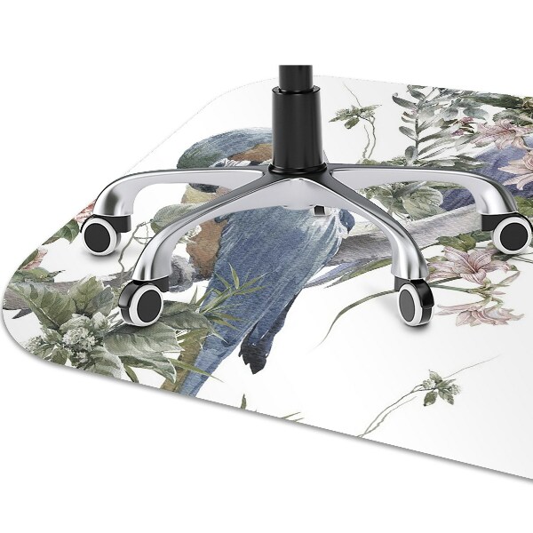 Office chair mat parrots