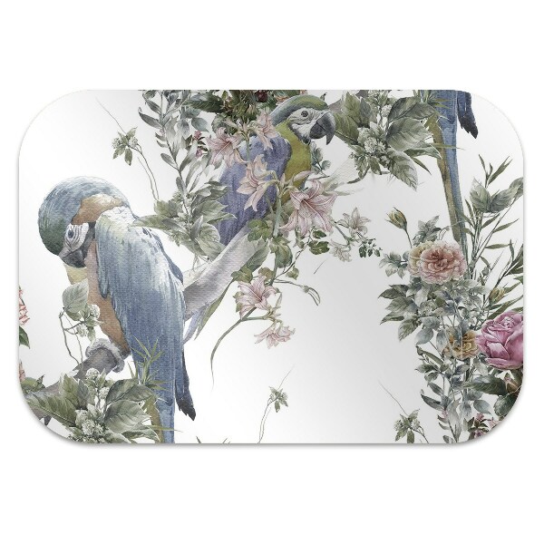 Office chair mat parrots