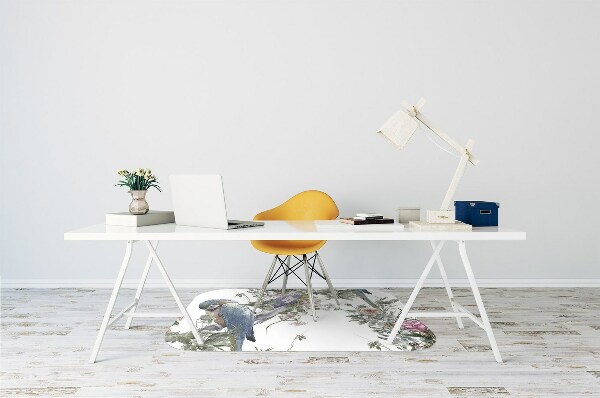 Office chair mat parrots