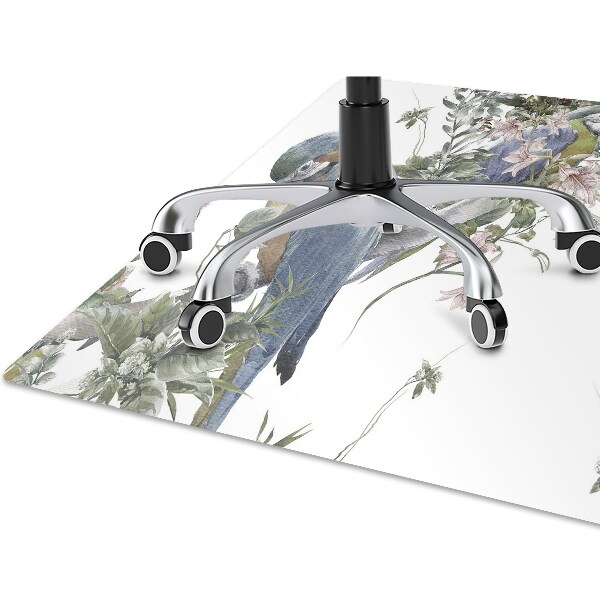 Office chair mat parrots
