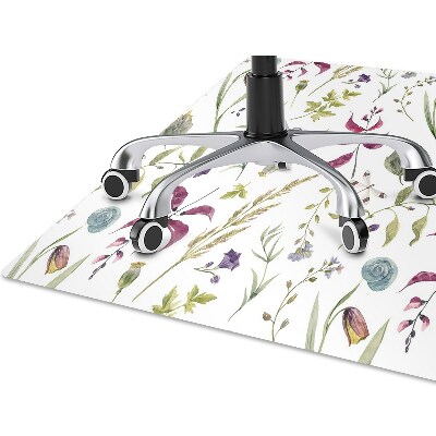 Chair mat floor panels protector flower Botanical