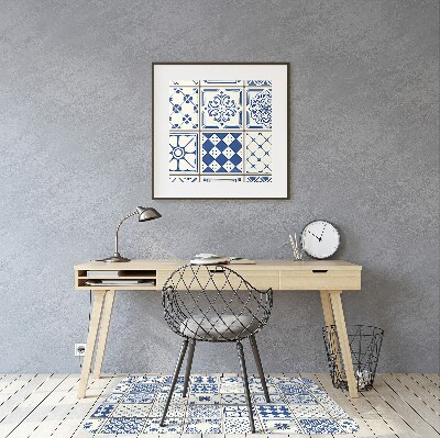 Office chair mat Azulejos tiles