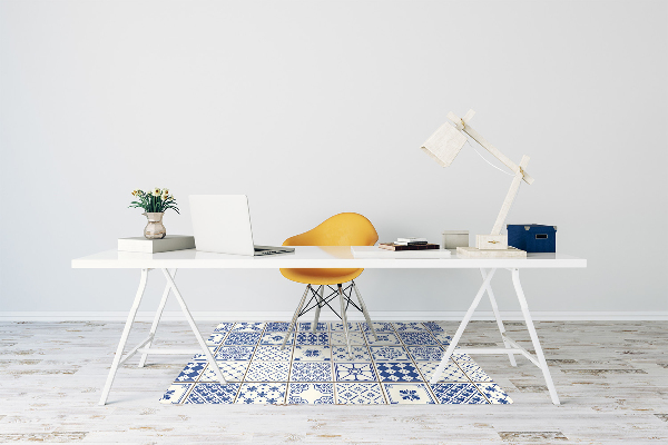 Office chair mat Azulejos tiles
