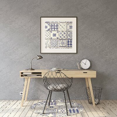 Office chair mat Azulejos tiles