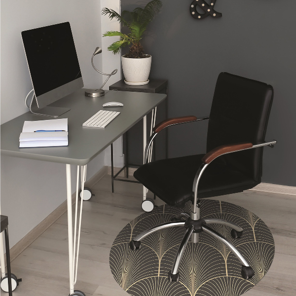 Desk chair mat antique style