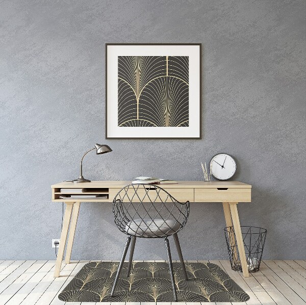 Desk chair mat antique style