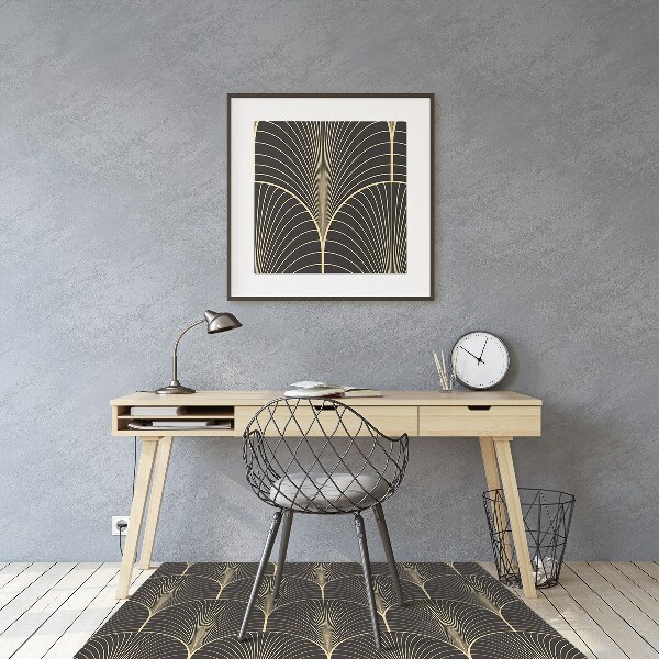 Desk chair mat antique style