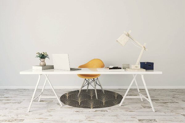 Desk chair mat antique style