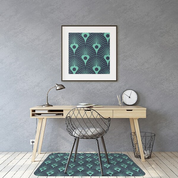 Office chair floor protector neon design