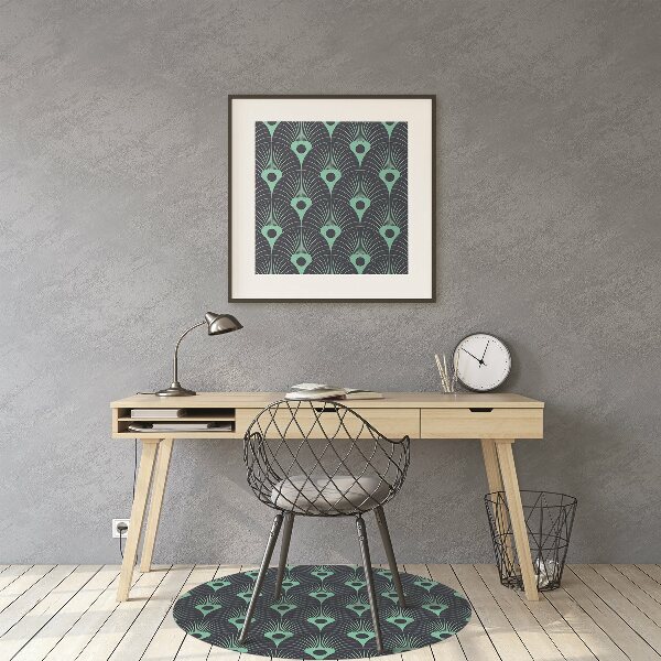 Office chair floor protector neon design