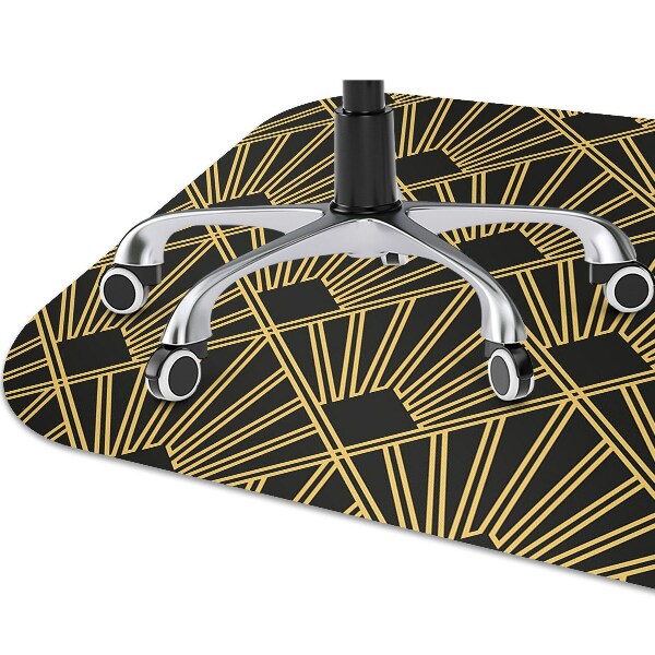 Desk chair mat Art Deco style