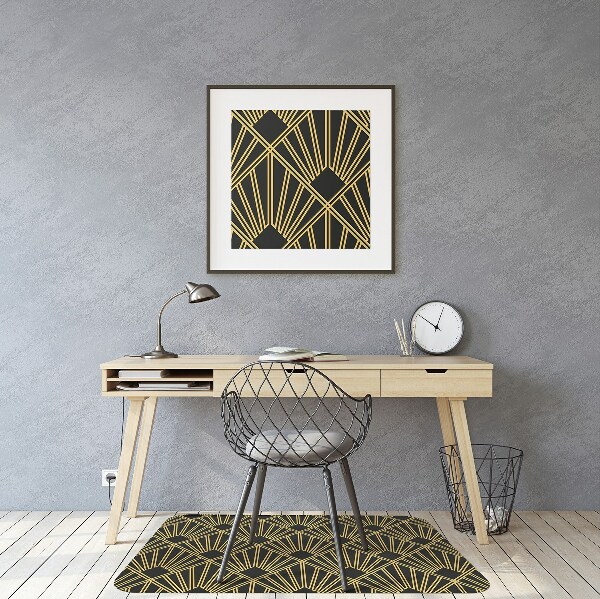 Desk chair mat Art Deco style