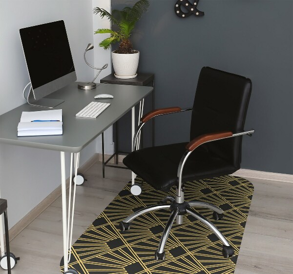 Desk chair mat Art Deco style