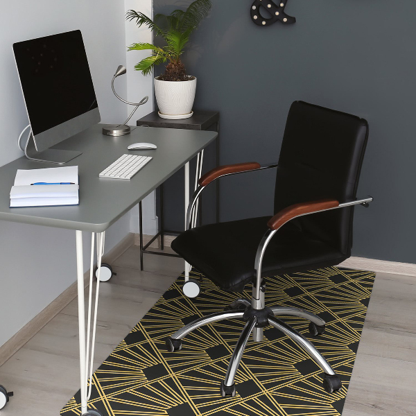Desk chair mat Art Deco style