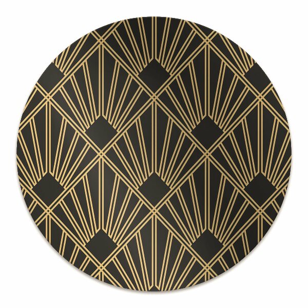 Desk chair mat Art Deco style