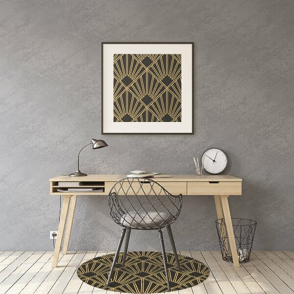 Desk chair mat Art Deco style
