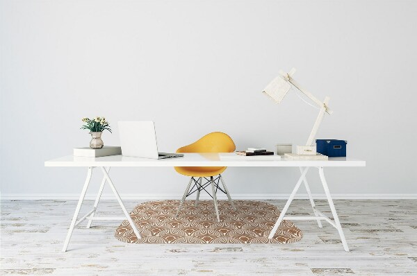 Desk chair mat Art Deco style