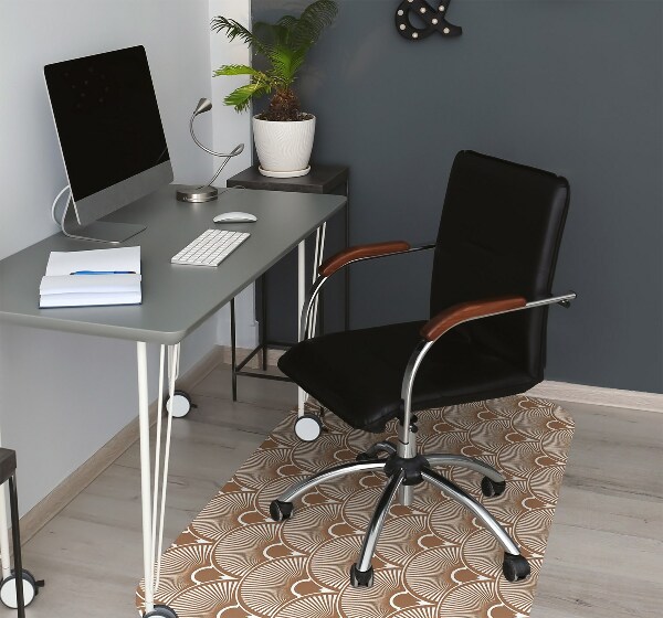 Desk chair mat Art Deco style