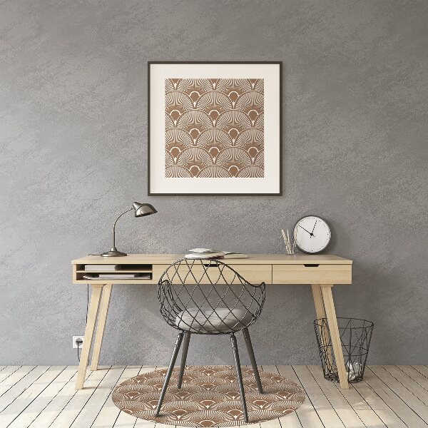 Desk chair mat Art Deco style