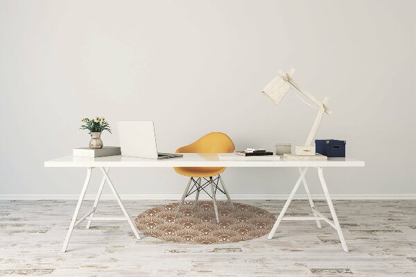 Desk chair mat Art Deco style