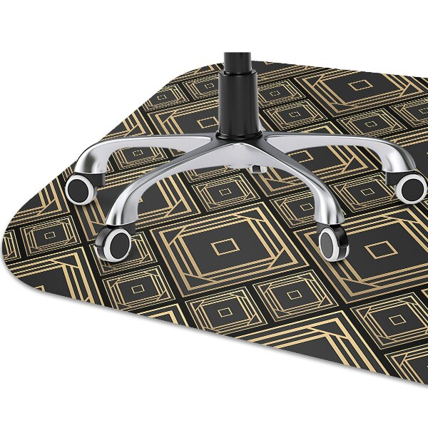 Chair mat geometric illusion