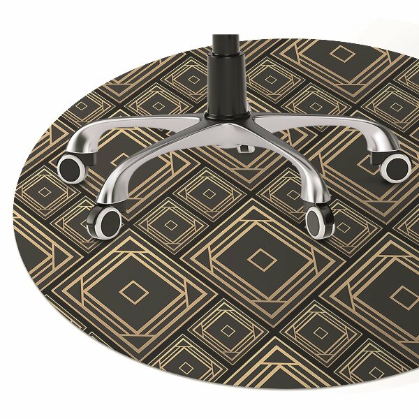 Chair mat geometric illusion