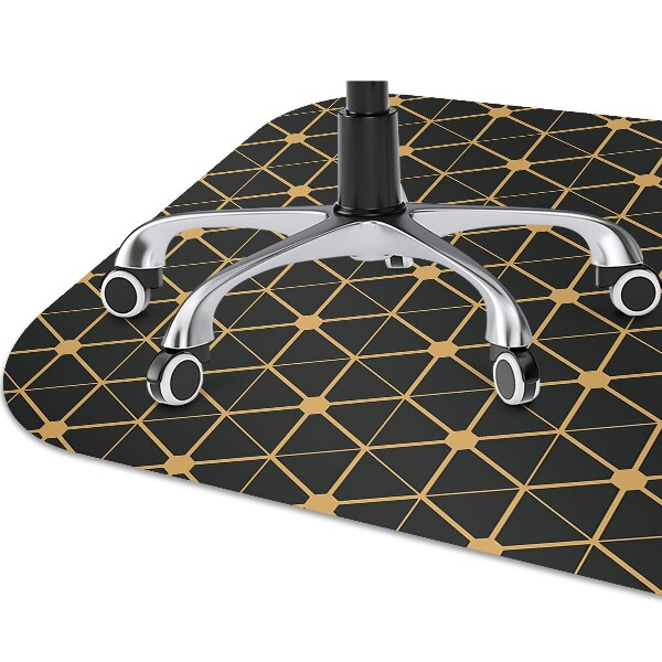 Desk chair mat hexagons