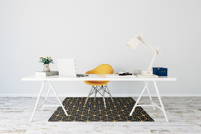 Desk chair mat hexagons