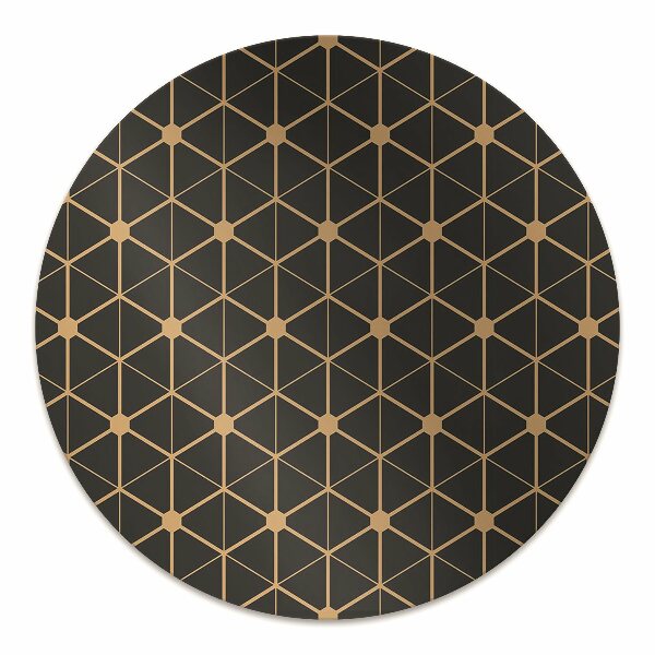 Desk chair mat hexagons