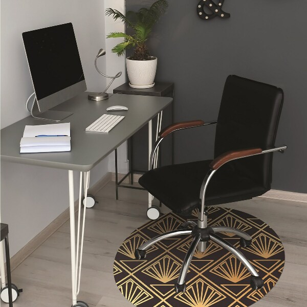 Desk chair mat Art Deco style