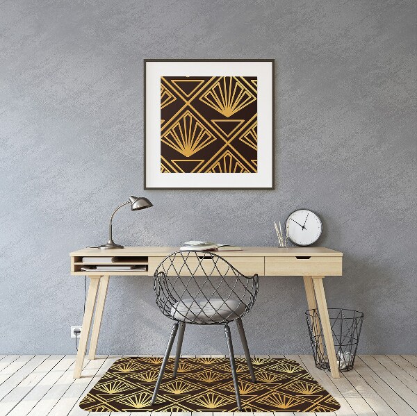 Desk chair mat Art Deco style