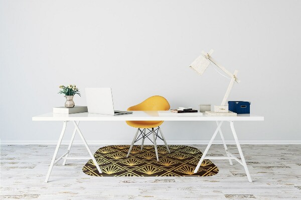 Desk chair mat Art Deco style