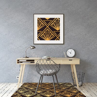 Desk chair mat Art Deco style