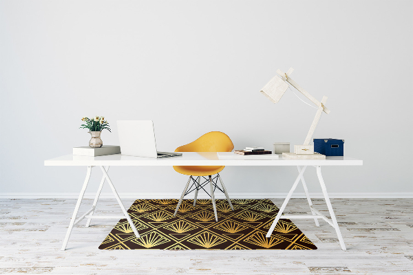 Desk chair mat Art Deco style
