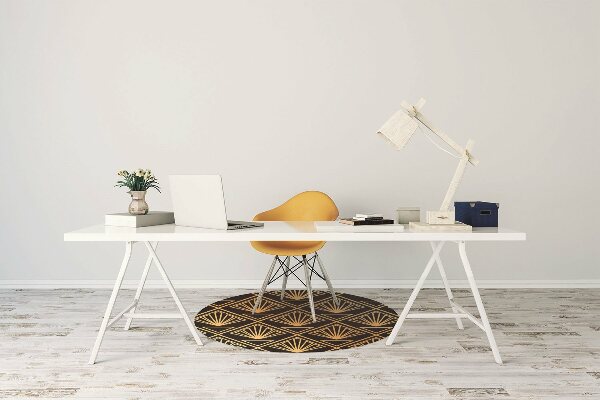 Desk chair mat Art Deco style