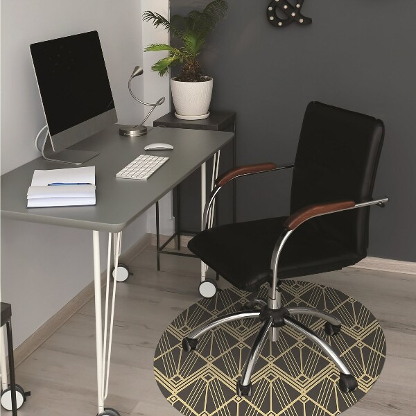 Office chair mat modern tiles