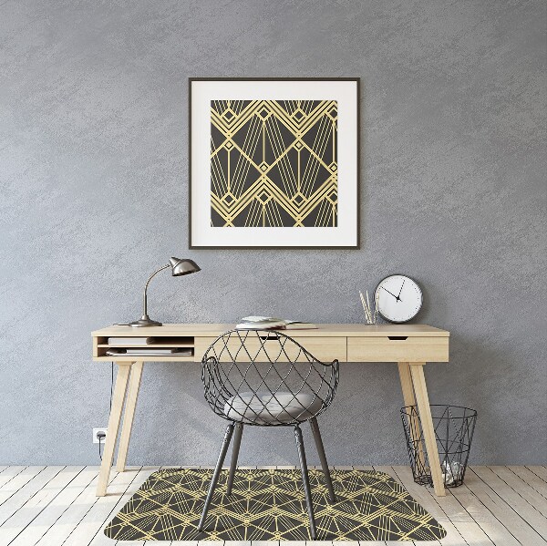 Office chair mat modern tiles