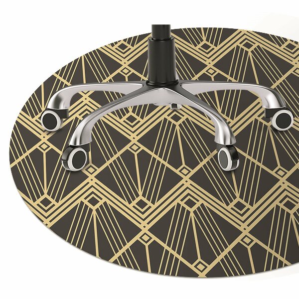 Office chair mat modern tiles