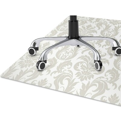 Chair mat floor panels protector floral wallpaper
