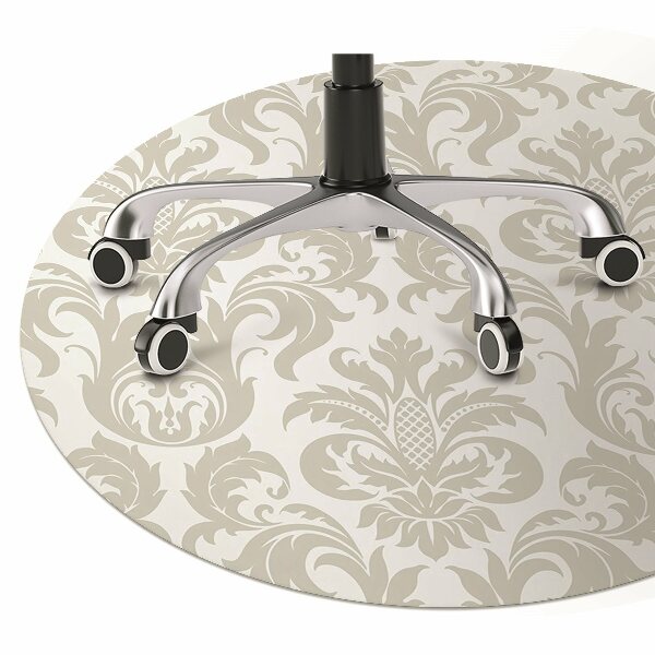 Chair mat floor panels protector floral wallpaper